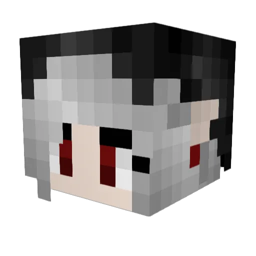 Micifuz69 Minecraft avatar head, 3D render