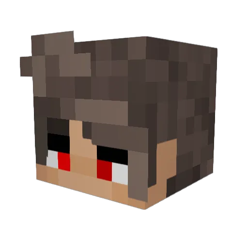 MiciolYT Minecraft avatar head, 3D render