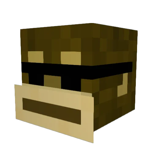 MickHombergen Minecraft avatar head, 3D render