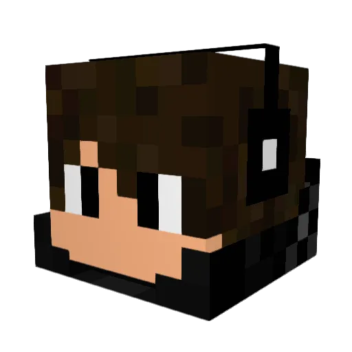 MickScopes Minecraft avatar head, 3D render