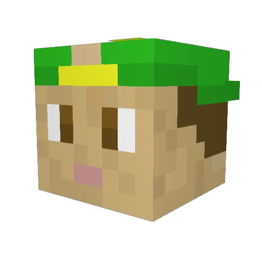 MickSword Minecraft avatar head, 3D render