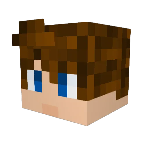 Micka1250 Minecraft avatar head, 3D render