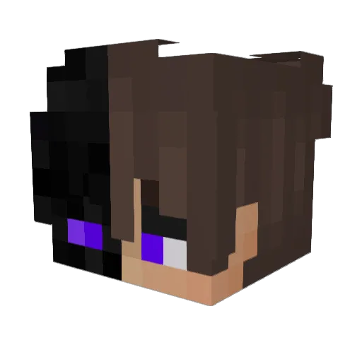 MickaNoob Minecraft avatar head, 3D render