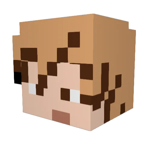 Mickael57320 Minecraft avatar head, 3D render