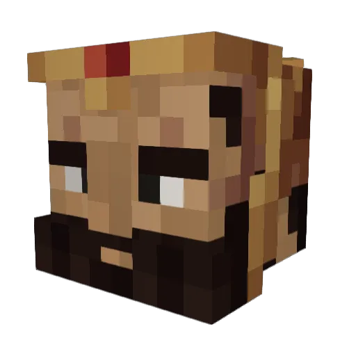 Mickan137 Minecraft avatar head, 3D render