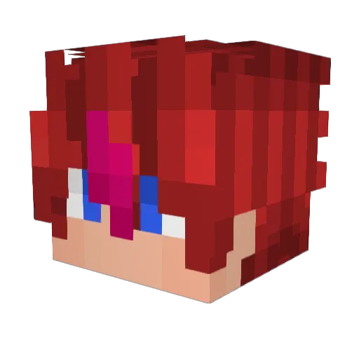 Mickaro Minecraft avatar head, 3D render