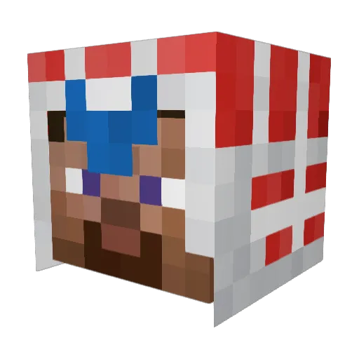 MickeMark07 Minecraft avatar head, 3D render