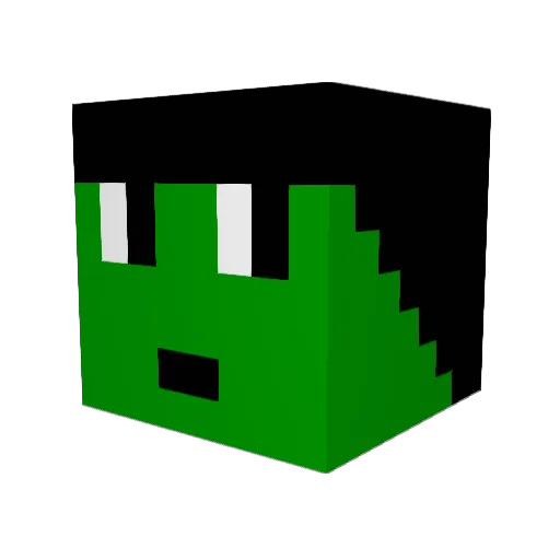 Mickel479 Minecraft avatar head, 3D render