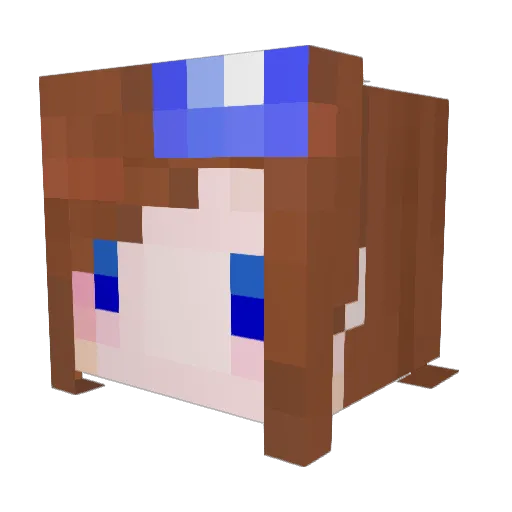 Mickey024 Minecraft avatar head, 3D render