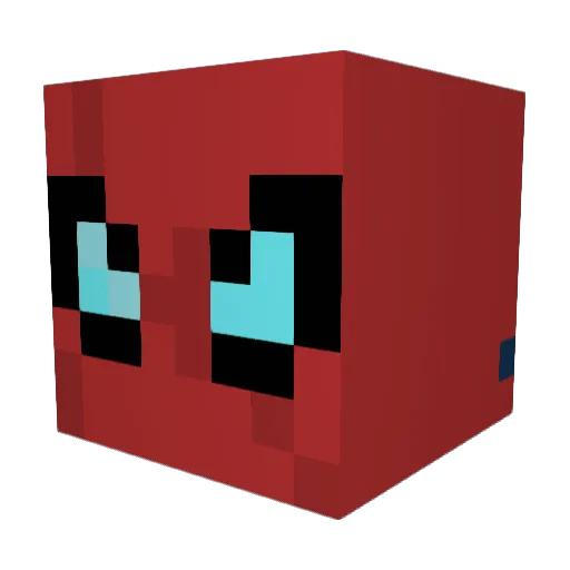 Mickey996 Minecraft avatar head, 3D render