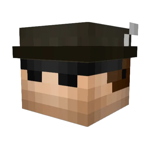 MickeyD213 Minecraft avatar head, 3D render