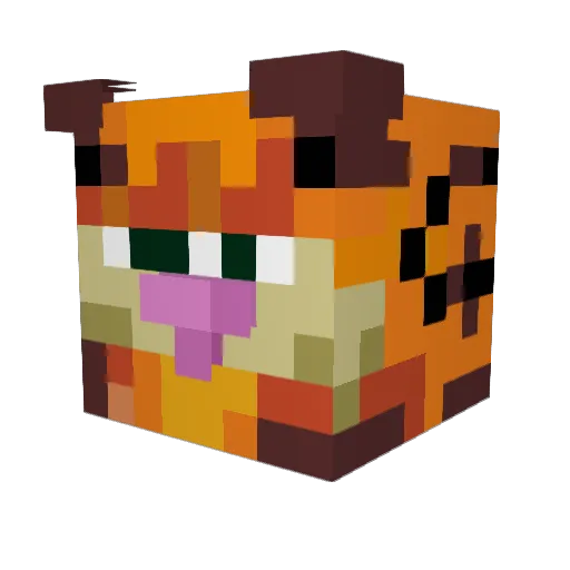 MickeyDees123 Minecraft avatar head, 3D render