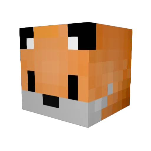 MickeyJ07 Minecraft avatar head, 3D render