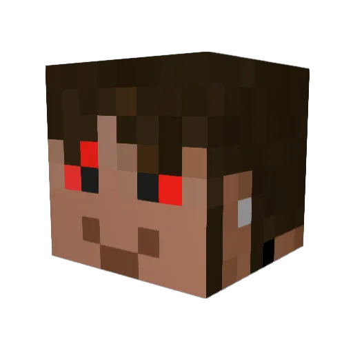 MickeyKnoxx Minecraft avatar head, 3D render