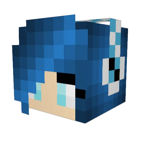 MickeyMcMiller Minecraft avatar head, 3D render