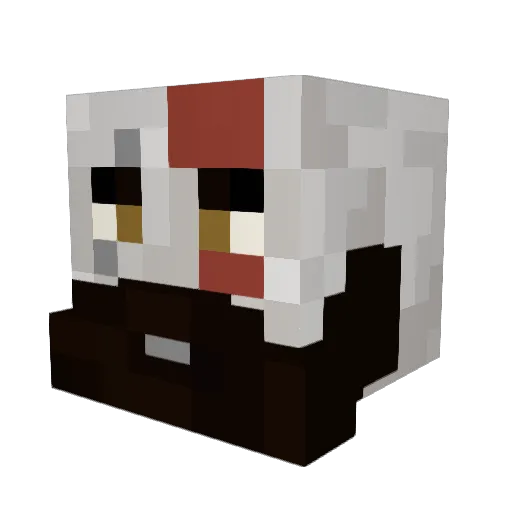MickeySher Minecraft avatar head, 3D render