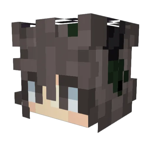 MickeyZee1 Minecraft avatar head, 3D render