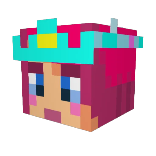 Mickey_marie15 Minecraft avatar head, 3D render