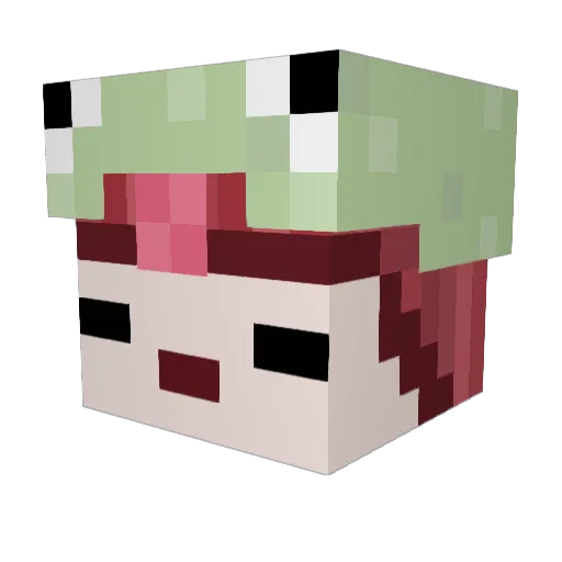 Mickeyyousofine Minecraft avatar head, 3D render