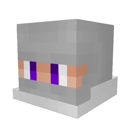 MickeyyyPvP Minecraft avatar head, 3D render