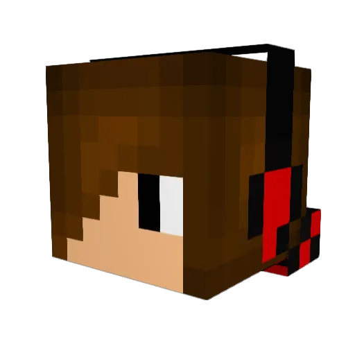 MickieD24 Minecraft avatar head, 3D render