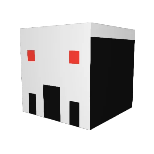 MickieMill Minecraft avatar head, 3D render