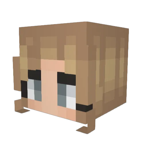 Mickle433 Minecraft avatar head, 3D render