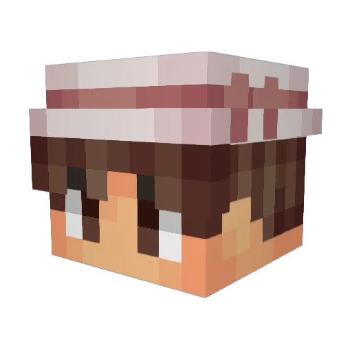 Micksyyys Minecraft avatar head, 3D render