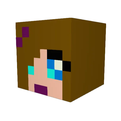 Micky2510 Minecraft avatar head, 3D render