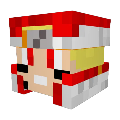 Micky89_YT Minecraft avatar head, 3D render