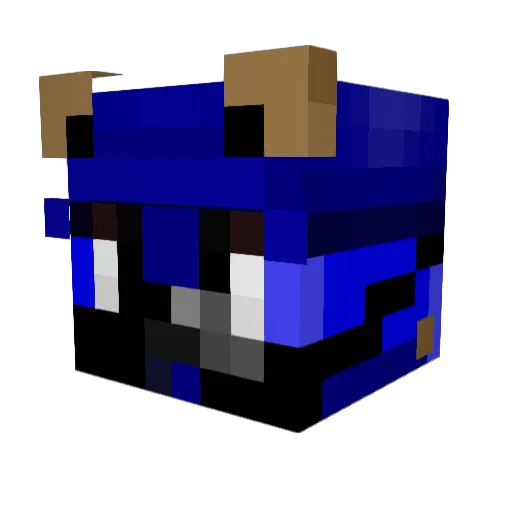 Mickycool1234 Minecraft avatar head, 3D render