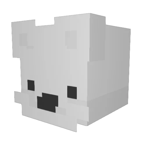 MicleMichael Minecraft avatar head, 3D render