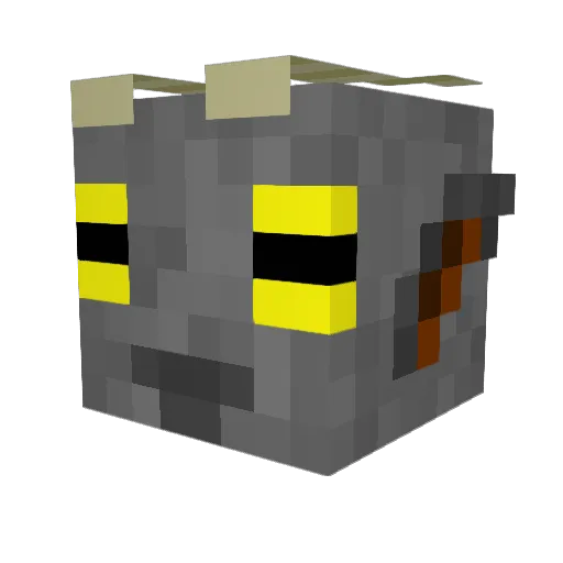 Miclegoat Minecraft avatar head, 3D render
