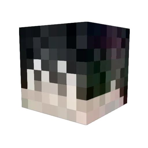 Micmanx Minecraft avatar head, 3D render