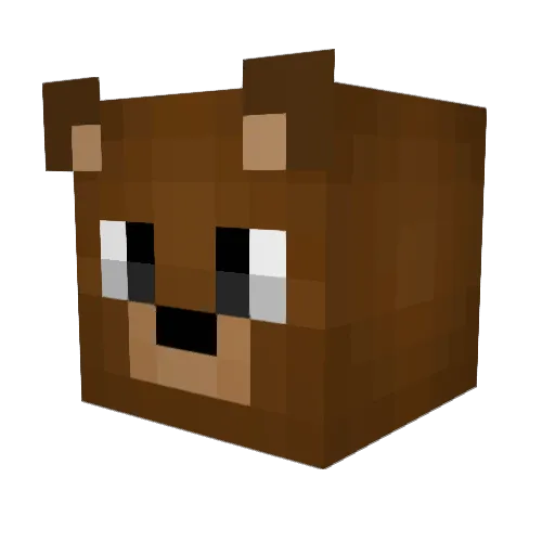 Micmay2k Minecraft avatar head, 3D render