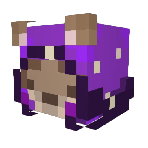 Micofoso Minecraft avatar head, 3D render