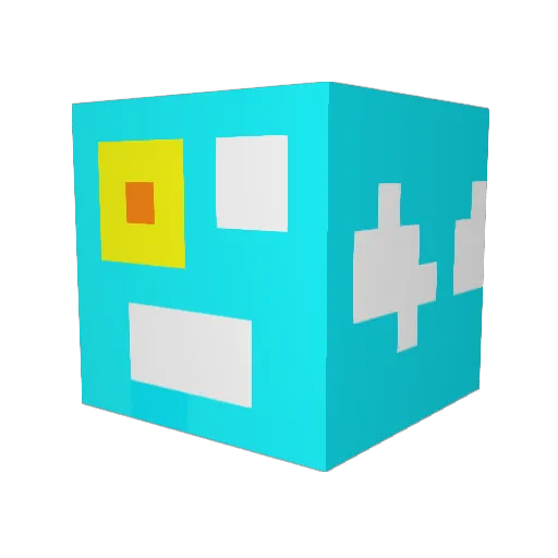 Micola_BS Minecraft avatar head, 3D render