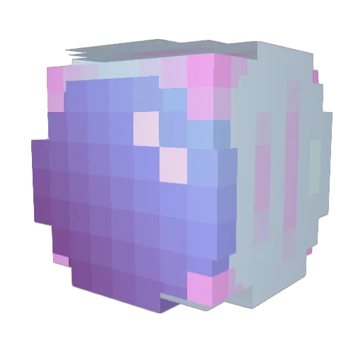 Micoleee_Y Minecraft avatar head, 3D render