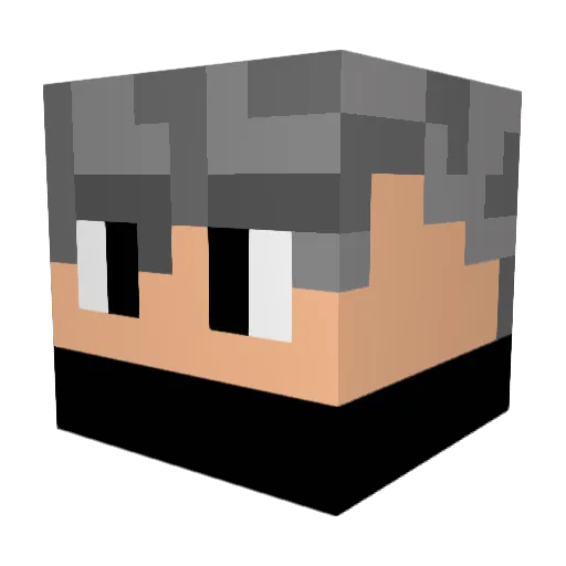 Micolito69 Minecraft avatar head, 3D render