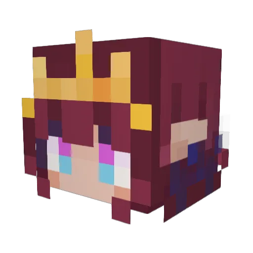 Micomenchii Minecraft avatar head, 3D render