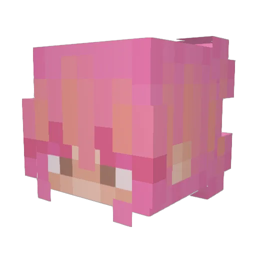 Miconi Minecraft avatar head, 3D render