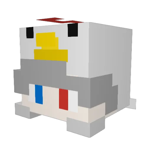 Micony666 Minecraft avatar head, 3D render