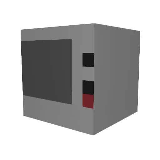 Micr0wave0ven Minecraft avatar head, 3D render