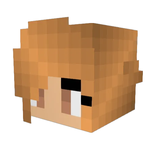 Micramism Minecraft avatar head, 3D render