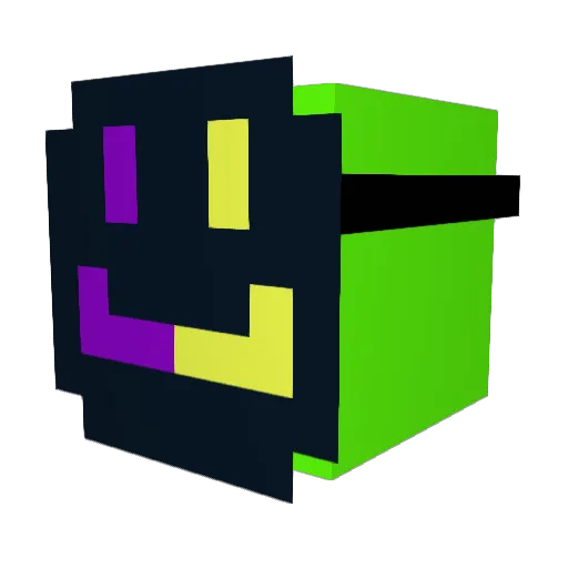 MicroBomb Minecraft avatar head, 3D render