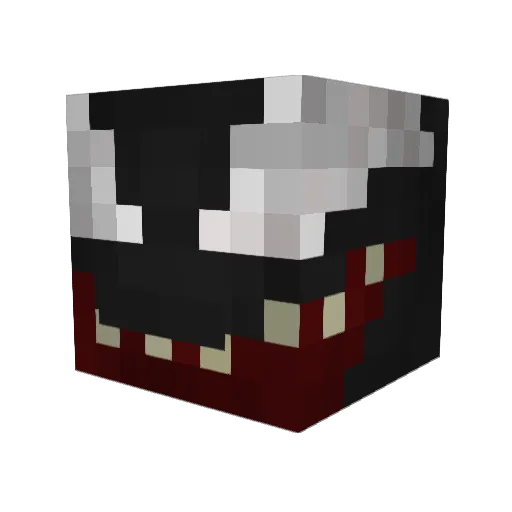 MicroDiamond Minecraft avatar head, 3D render