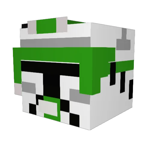 MicroHase Minecraft avatar head, 3D render
