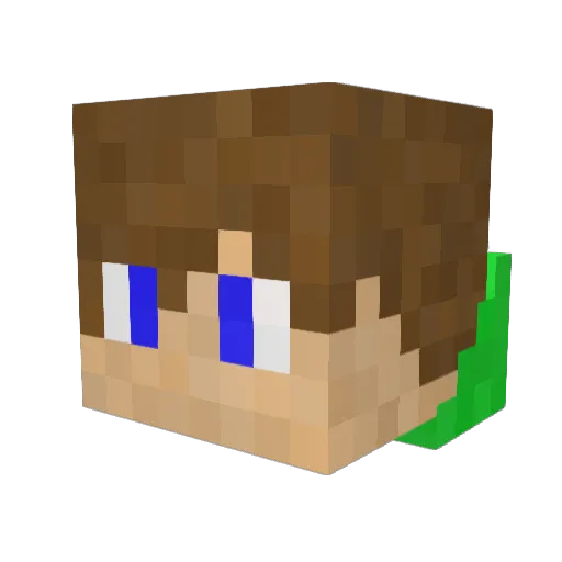 MicroNex_ Minecraft avatar head, 3D render