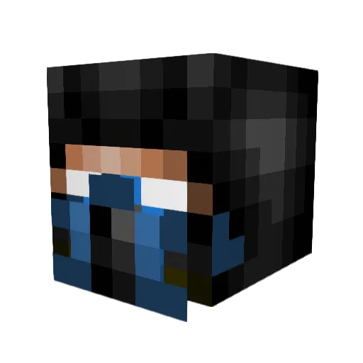 MicroOffice Minecraft avatar head, 3D render