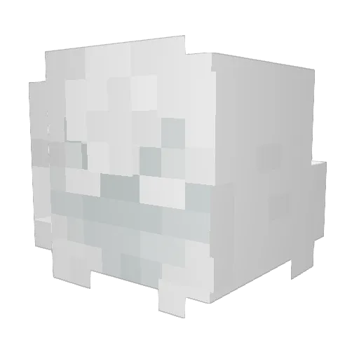 MicroPeens Minecraft avatar head, 3D render